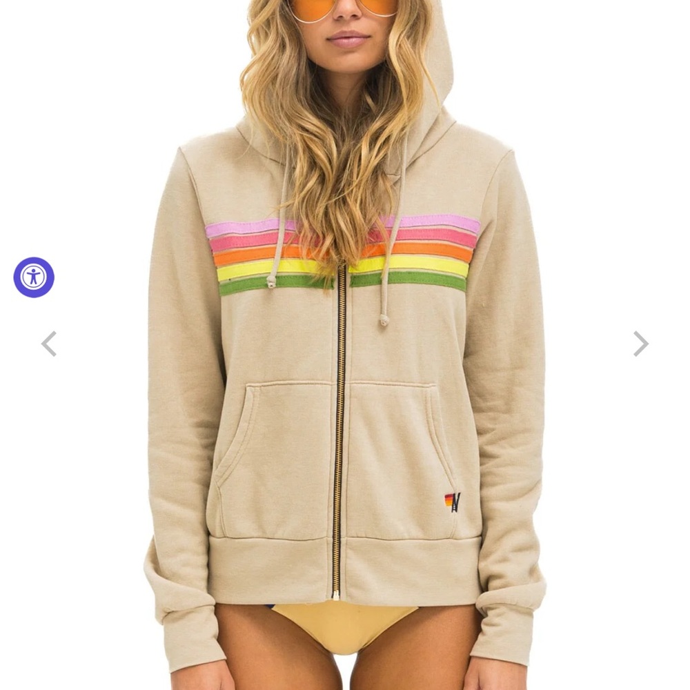 Aviator Nation 5 stripe hoodie